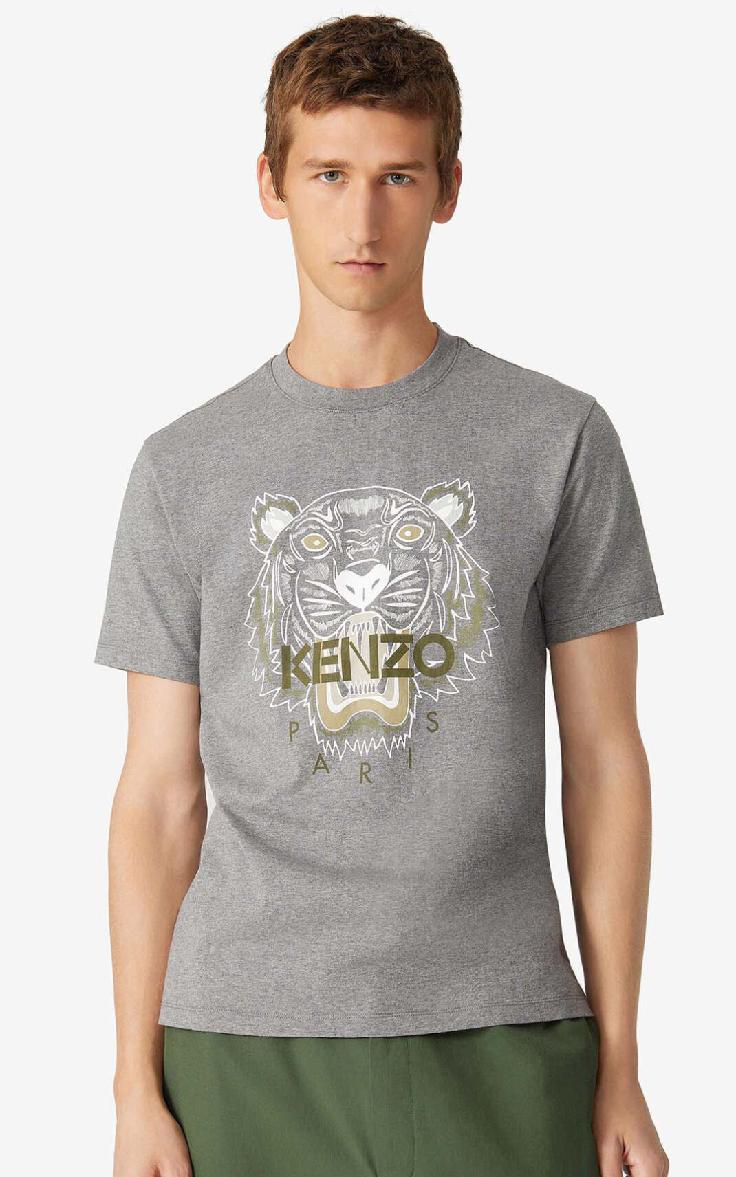 Kenzo Tiger Póló Férfi Szürke | ID.336021